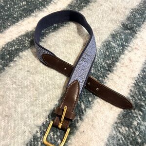 Vineyard Vines Blue Fish Hook Kids Belt